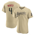 Arizona Diamondbacks #4 Ketel Marte Player Tan CONTON City Connect Limited Elite Home Game Stitched Jerseys