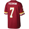 W.Football Team #7 Joe Theismann Mitchell & Ness Burgundy CONTON Legacy Replica Jersey