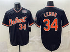 Detroit Tigers #34 Chet Lemon Black CONTON 2026 Alternate USA 250' Patch Vapor Premier Limited Stitched Jersey