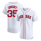 Boston Red Sox #35 Garrett Crochet Player White CONTON Limited Elite Home Game Stitched Jerseys1