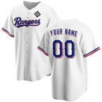 Custom Texas Rangers Cream CONTON 2023 City Connect Flex Base Stitched Jersey