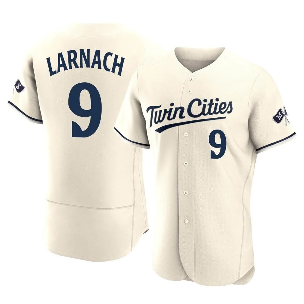 Minnesota Twins #9 Trevor Larnach Player Cream CONTONHome Limited Elite Stitched Jerseys
