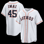 Houston Astros #45 Tatsuya Imai White CONTON Home Replica Jersey