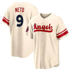Los Angeles Angels #9 Zach Neto Player Cream CONTON City Connect Home Stitched Jerseys