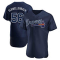 Atlanta Braves #56 Spencer Schwellenbach Player Navy CONTON Alternate Limited Elite Home Game Stitched Jerseys