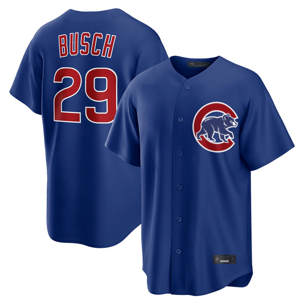 Chicago Cubs #29 Michael Busch Player Royal CONTON Home Game Stitched Jerseys