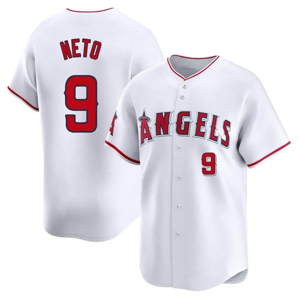 Los Angeles Angels #9 Zach Neto Player White CONTON Limited Home Stitched Jerseys