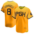 Pittsburgh Pirates #8 Willie Stargell Gold CONTON City Connect Limited Player Jersey