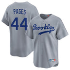 Los Angeles Dodgers #44 Andy Pages Player Gray CONTON Game Limited Home Stitched Jerseys