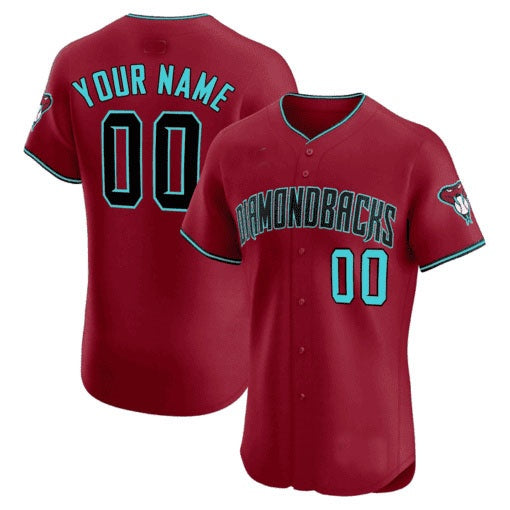 Custom Arizona Diamondbacks 2024 Flex Base Jersey ¨C Red CONTON
