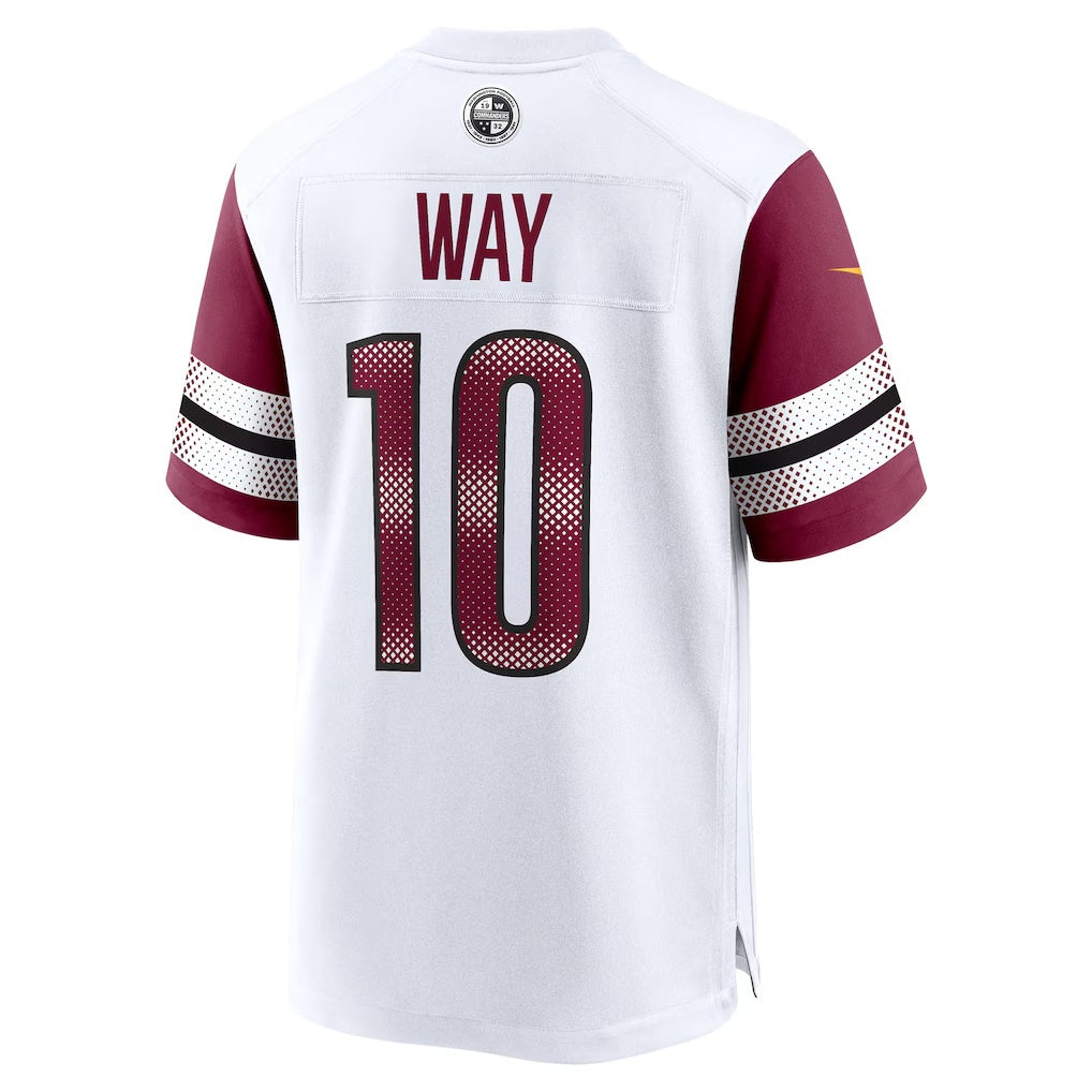 W.Commanders #10 Tress Way White CONTON Game Jersey