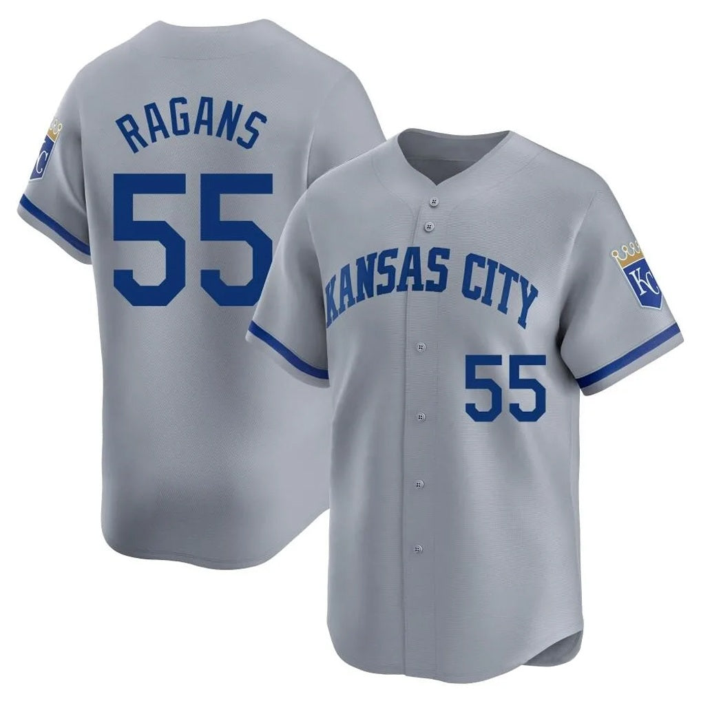 Kansas City Royals #55 Cole Ragans Player Gray CONTON Limited Home Stitched Jerseys