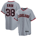 Cleveland Guardians #38 Steven Kwan Player Gray CONTON Home Game Stitched Jerseys