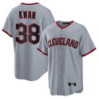 Cleveland Guardians #38 Steven Kwan Player Gray CONTON Home Game Stitched Jerseys