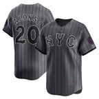 New York Mets #20 Pete Alonso Graphite CONTON 2024 City Connect Limited Player Jersey