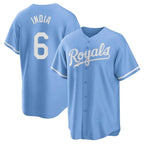 Kansas City Royals #6 Jonathan India Player Light Blue CONTON Home Game Stitched Jerseys