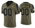 Custom A.Cardinals Olive CONTON ACTIVE PLAYER 2021 Salute To Service Limited Stitched Jersey