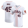 Houston Astros #45 Tatsuya Imai Player White CONTON Limited Elite Home Stitched Jerseys