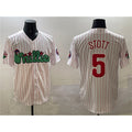 Philadelphia Phillies #5 Bryson Stott White CONTON Phanatic Cool Base Stitched Jersey