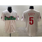 Philadelphia Phillies #5 Bryson Stott White CONTON Phanatic Cool Base Stitched Jersey
