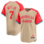Kansas City Royals #7 Bobby Witt Jr. Player Cream CONTON American League All-Star Game Limited Home Stitched Jerseys