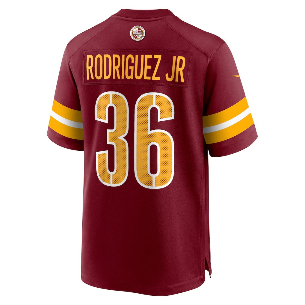W.Commanders #36 Chris Rodriguez Jr. Burgundy CONTON Team Game Jersey
