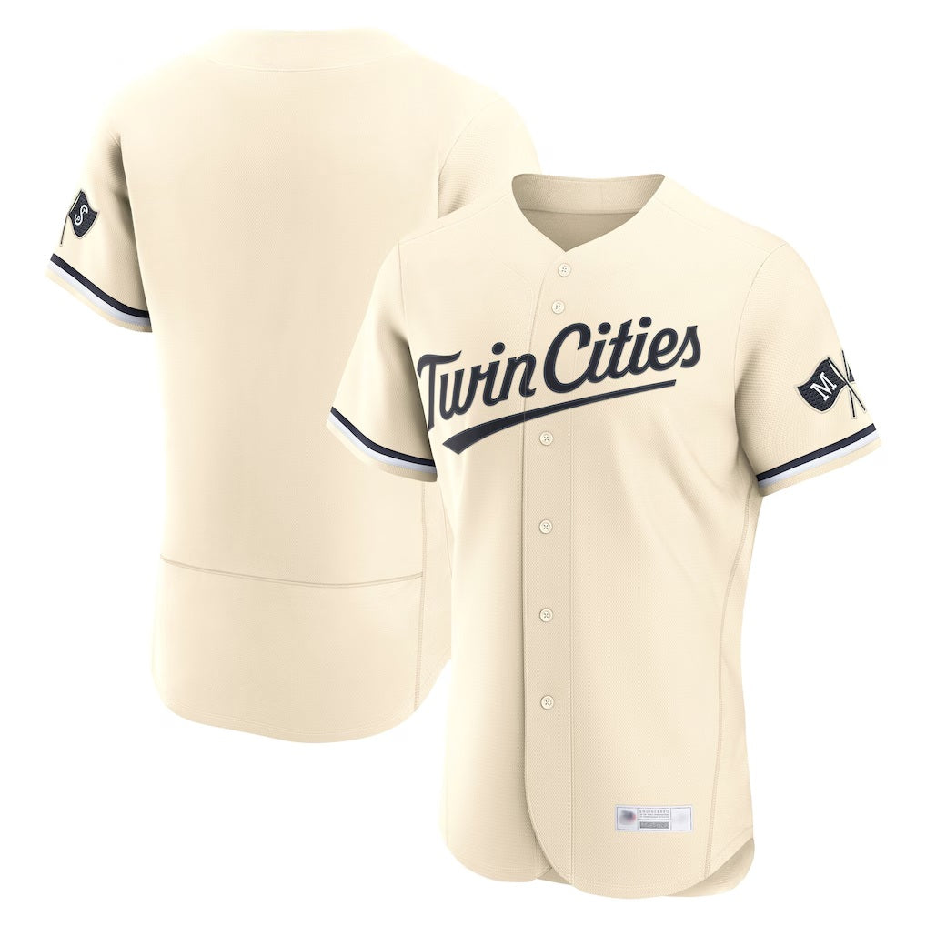 Minnesota Twins Blank Player Cream CONTONHome Limited Elite Stitched Jerseys