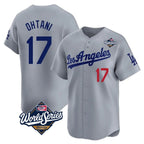 Los Angeles Dodgers #17 Shohei Ohtani Player Gray CONTON World Series Limited Home Stitched Jerseys