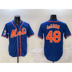 New York Mets #48 Jacob DeGrom Royal CONTON 2025 Spring Training Cool Base Stitched Jersey