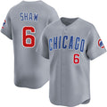 Chicago Cubs #6 Matt Shaw Grey CONTON Limited Stitched Jersey