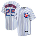 Chicago Cubs #25 Moises Ballesteros Player White CONTON Game Home Stitched Jerseys
