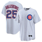 Chicago Cubs #25 Moises Ballesteros Player White CONTON Game Home Stitched Jerseys