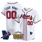 Custom Atlanta Braves Atliens Vapor Premier Limited Jersey V2 ¨C White CONTON