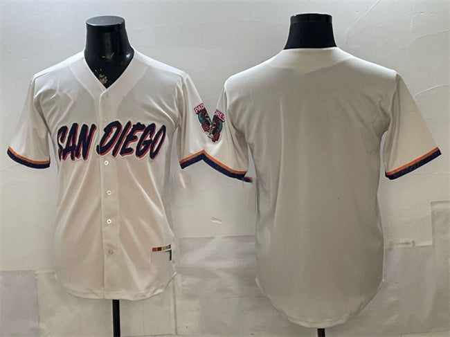 San Diego Padres Blank Cream CONTON 2026 City Connect Stadium Stitched Jersey