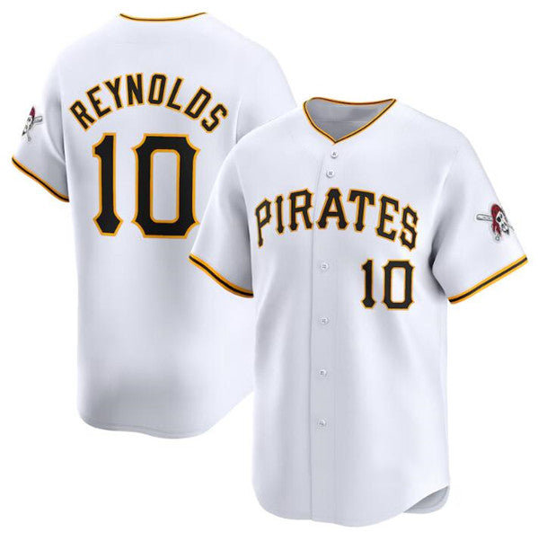 Pittsburgh Pirates #10 Bryan Reynolds White CONTON Home Limited Stitched Jersey