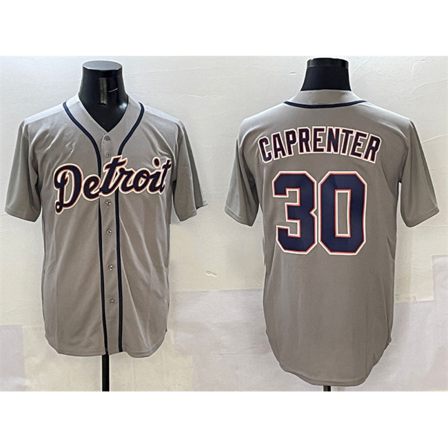 Detroit Tigers #30 Kerry Carpenter Grey CONTON Cool Base Stitched Jersey