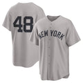 New York Yankees #48 Paul Goldschmidt Gray CONTON Road Replica Jersey