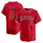 Los Angeles Angels #9 Zach Neto Player Red CONTON Home Limited Stitched Jerseys