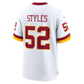 W.Commanders #52 Sonny Styles White CONTON Game Super Bowl Era Jersey