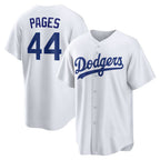 Los Angeles Dodgers #44 Andy Pages White CONTON Home Replica Jersey