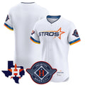 Houston Astros Blank Player White CONTON City Connect Texas Patch Vapor Premier Limited Elite Home Stitched Jerseys