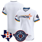 Houston Astros Blank Player White CONTON City Connect Texas Patch Vapor Premier Limited Elite Home Stitched Jerseys