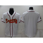 Atlanta Braves Blank 2022 White Gold CONTON World Series Champions Program Cool Base Stitched Jersey