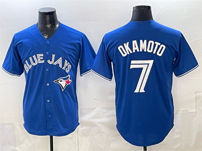 Toronto Blue Jays #7 Kazuma Okamoto Royal CONTON 2026 Cool Base Stitched Jersey