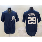 Detroit Tigers #29 Tarik Skubal Navy CONTON Cool Base Stitched Jersey