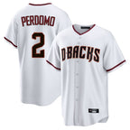 Arizona Diamondbacks #2 Geraldo Perdomo Player White CONTON Home Game Stitched Jerseys