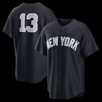 New York Yankees #13 Jazz Chisholm Jr. Navy CONTON Alternate Replica Jersey 2