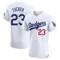 Los Angeles Dodgers #23 Kyle Tucker Player White CONTON Limited Elite Home Stitched Jerseys