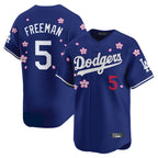 Los Angeles Dodgers #5 Freddie Freeman Player White CONTON Tokyo Series Vapor Premier Royal Stitched Jerseys