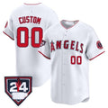 Custom Los Angeles Angels 2024 Spring Training Patch Vapor Premier Limited Jersey ¨C White Red CONTON